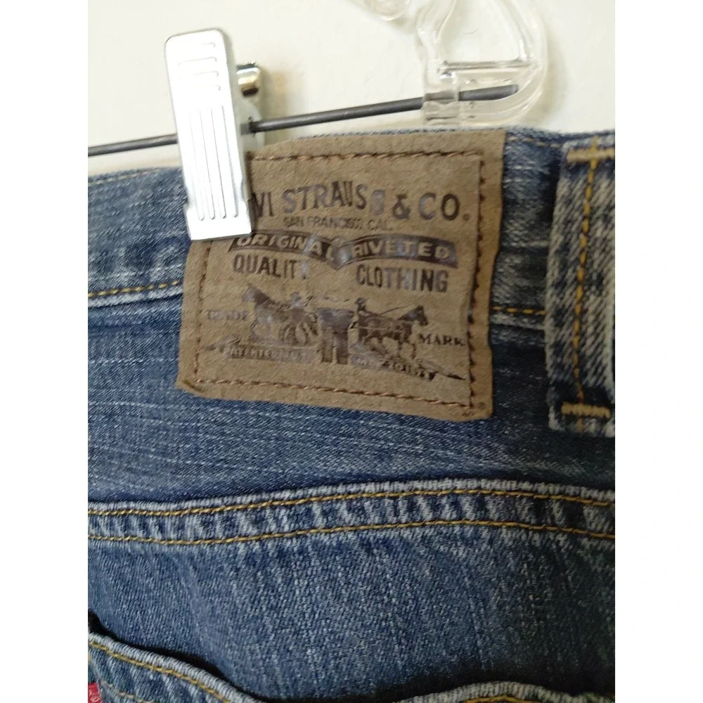 Vintage‎ 00s Levi's 559 Straight Relaxed Wide Leg Blue Jeans Men's Size 36x30